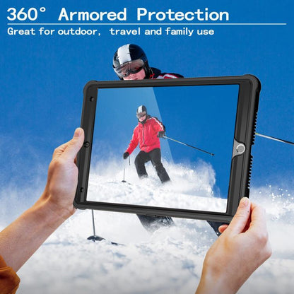 For iPad 10.2 2021 / 2020 / 2019 Armor Bolt Shape Holder Silicone Hybrid PC Tablet Case(Black) - iPad 10.2 Cases by buy2fix | Online Shopping UK | buy2fix