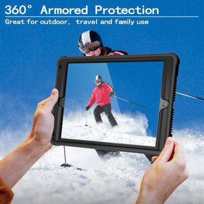 For iPad 9.7 2018 / Air / Air 2 Armor Bolt Shape Holder Silicone Hybrid PC Tablet Case(Black) - iPad 9.7 (2018) & (2017) Cases by buy2fix | Online Shopping UK | buy2fix