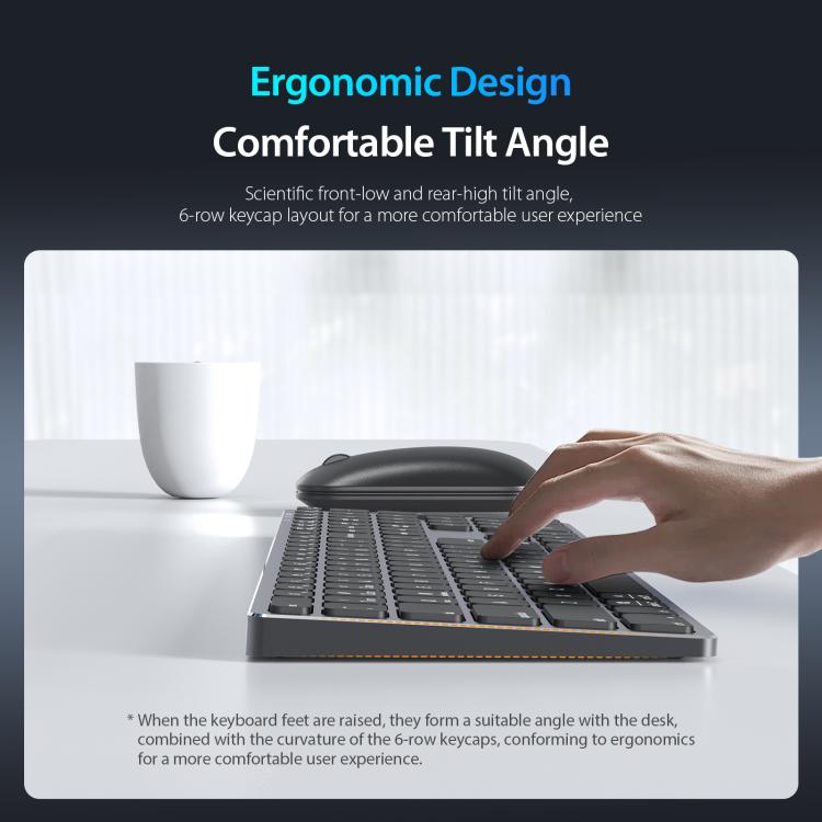 DUX DUCIS LK Series Portable Universal Wireless Keyboard(Black) - Wireless Keyboard by DUX DUCIS | Online Shopping UK | buy2fix