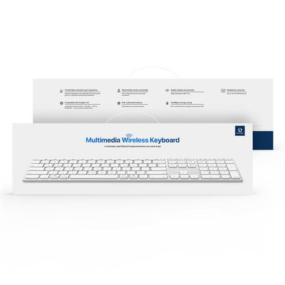 DUX DUCIS LK Series Portable Universal Wireless Keyboard(White) - Wireless Keyboard by DUX DUCIS | Online Shopping UK | buy2fix
