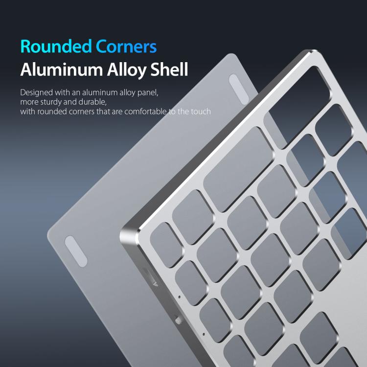 DUX DUCIS LK Series Portable Universal Wireless Keyboard(White) - Wireless Keyboard by DUX DUCIS | Online Shopping UK | buy2fix