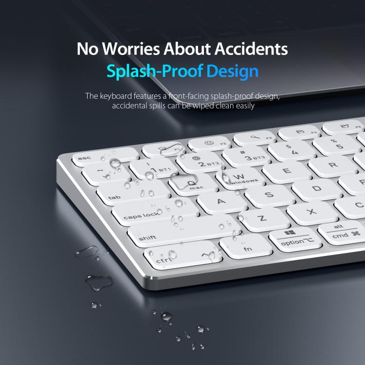 DUX DUCIS LK Series Portable Universal Wireless Keyboard(White) - Wireless Keyboard by DUX DUCIS | Online Shopping UK | buy2fix