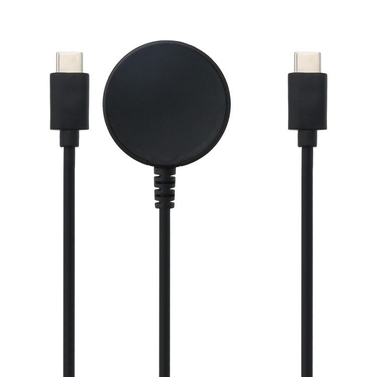 For Samsung Watch Series / Type-C Port Phone 20V 3A 60W 2 in 1 Magnetic Charging Cable, Length: 1.5m(Black) - Charger by buy2fix | Online Shopping UK | buy2fix