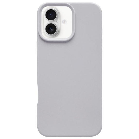 For iPhone 16 Dopamine Simple Imitation Liquid Silicone Phone Case(Smoky Blue)