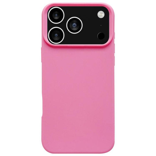 For iPhone 18 Pro Max / 17 Pro Max Dopamine Simple Imitation Liquid Silicone Phone Case(Rose Pink)