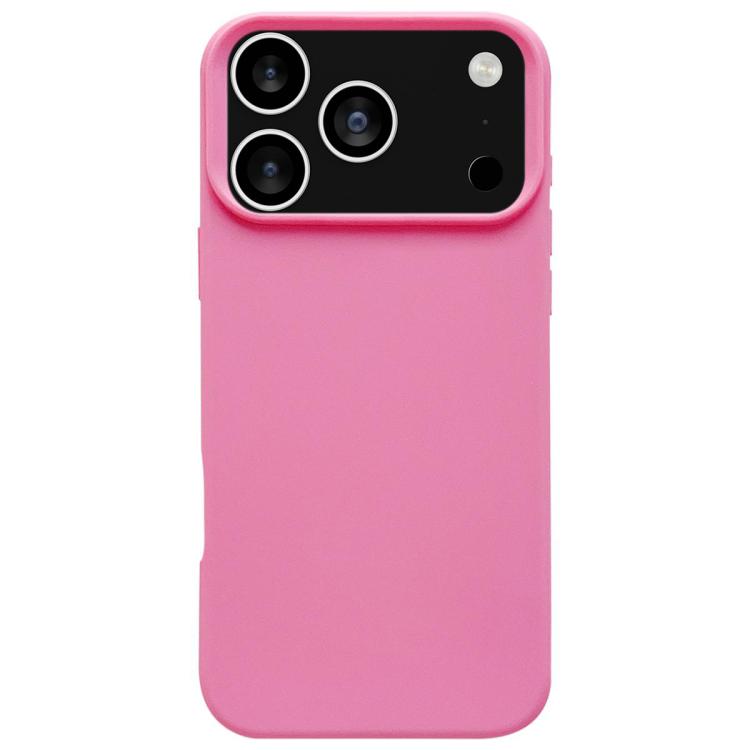 For iPhone 17 Pro Dopamine Simple Imitation Liquid Silicone Phone Case(Rose Pink) - iPhone 17 Pro Cases by buy2fix | Online Shopping UK | buy2fix
