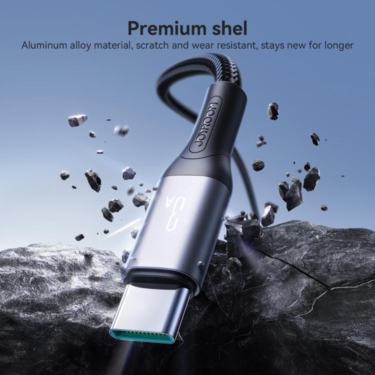 JOYROOM S-A28 Flash Series 480Mbps Fast Charging Data Cable, USB to Type-C Cable, Length: 1m(Black) - USB-C & Type-C Cable by JOYROOM | Online Shopping UK | buy2fix