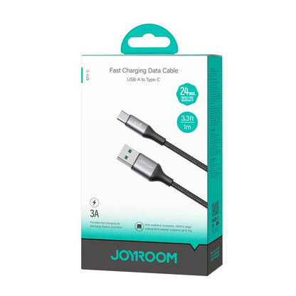 JOYROOM S-A28 Flash Series 480Mbps Fast Charging Data Cable, USB to Type-C Cable, Length: 1m(Black) - USB-C & Type-C Cable by JOYROOM | Online Shopping UK | buy2fix