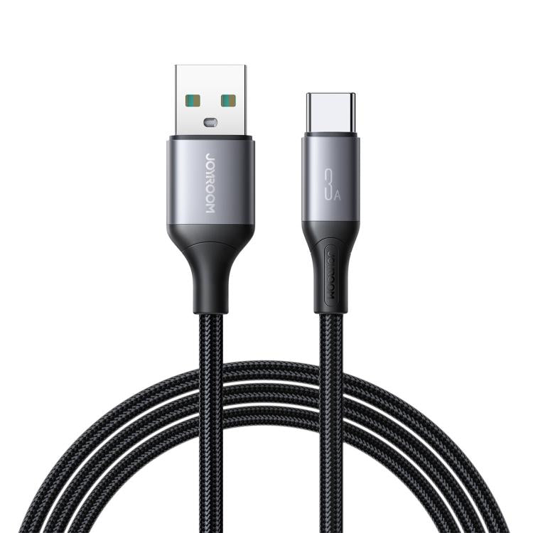 JOYROOM S-A28 Flash Series 60W 480Mbps Fast Charging Data Cable, USB to Type-C Cable, Length: 2m(Black) - USB-C & Type-C Cable by JOYROOM | Online Shopping UK | buy2fix