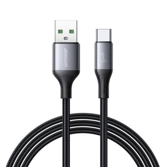 JOYROOM S-A28 Flash Series 60W 480Mbps Fast Charging Data Cable, USB to Type-C Cable, Length: 2m(Black) - USB-C & Type-C Cable by JOYROOM | Online Shopping UK | buy2fix