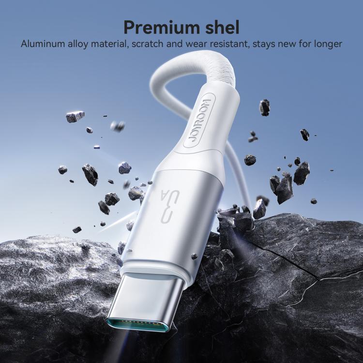 JOYROOM S-A28 Flash Series 60W 480Mbps Fast Charging Data Cable, USB to Type-C Cable, Length: 2m(White) - USB-C & Type-C Cable by JOYROOM | Online Shopping UK | buy2fix