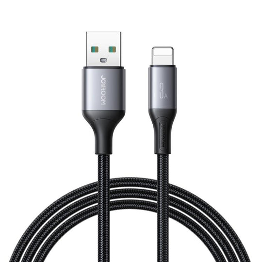 JOYROOM S-A28 Flash Series 60W 480Mbps Fast Charging Data Cable, USB to 8 Pin Cable, Length: 2m(Black)
