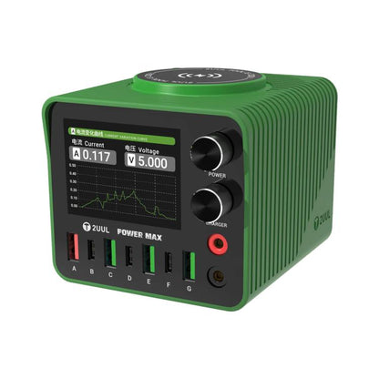 2UUL PC01 POWER MAX 200W Multi-Port Charger Adjustable Voltage Power Supply, Plug:EU Plug - Power Supply by 2UUL | Online Shopping UK | buy2fix