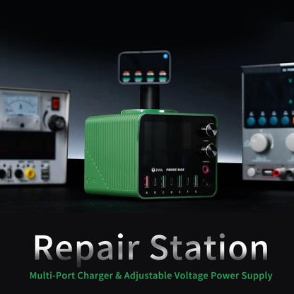 2UUL PC01 POWER MAX 200W Multi-Port Charger Adjustable Voltage Power Supply, Plug:EU Plug - Power Supply by 2UUL | Online Shopping UK | buy2fix