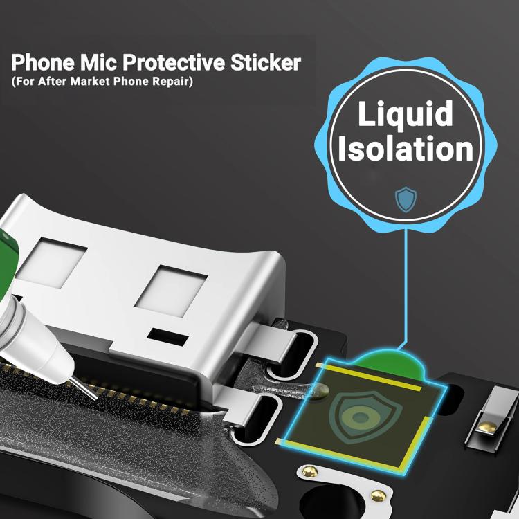 2UUL DA32 500 in 1 Phone Mic Protective Sticker - Adhesive Sticker by 2UUL | Online Shopping UK | buy2fix