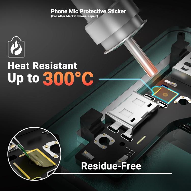 2UUL DA32 500 in 1 Phone Mic Protective Sticker - Adhesive Sticker by 2UUL | Online Shopping UK | buy2fix