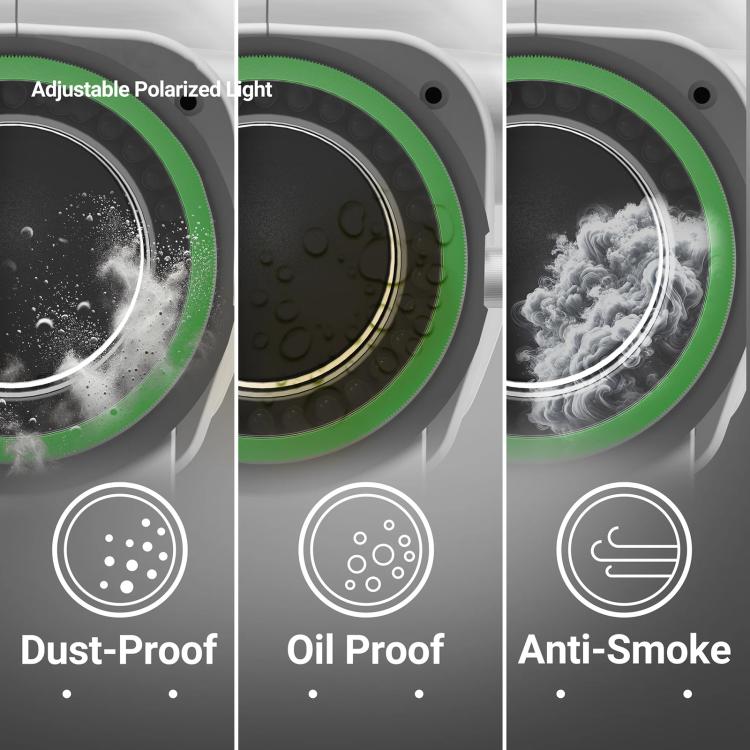 2UUL MS97 Dust-Proof / Oil Proof / Anti-Smoke Microscope Adjustable Polarized Light - Microscope Magnifier Series by 2UUL | Online Shopping UK | buy2fix