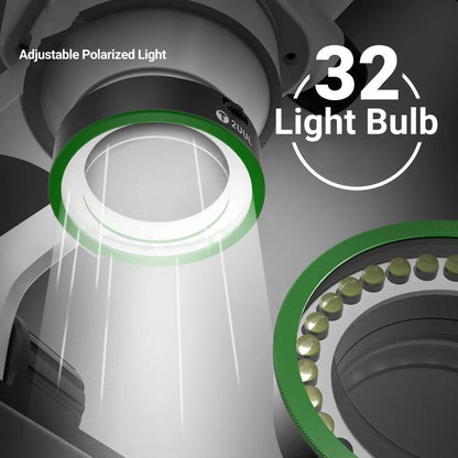 2UUL MS97 Dust-Proof / Oil Proof / Anti-Smoke Microscope Adjustable Polarized Light - Microscope Magnifier Series by 2UUL | Online Shopping UK | buy2fix