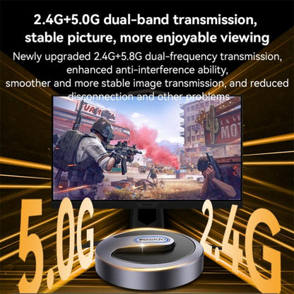 Yesido TV15 Wireless Display Adapter 2.4GHz / 5GHz WiFi Screen Mirroring Dongle(Grey) - Wireless Display Dongle by Yesido | Online Shopping UK | buy2fix