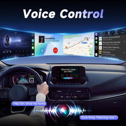 USB Wired to Wireless Car CarPlay Box Adapter, with Type-C Adapter(Black) - Bluetooth Adapters by buy2fix | Online Shopping UK | buy2fix