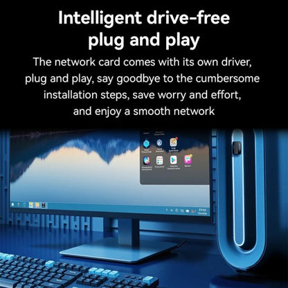 Yesido WP10 WiFi Wireless Dongle 150Mbps High Speed USB Wireless Adapter(Black) - Wireless Display Dongle by Yesido | Online Shopping UK | buy2fix