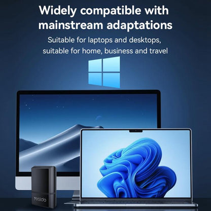 Yesido WP10 WiFi Wireless Dongle 150Mbps High Speed USB Wireless Adapter(Black) - Wireless Display Dongle by Yesido | Online Shopping UK | buy2fix