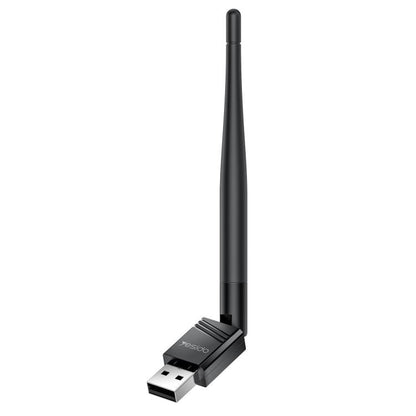 Yesido WP11 WiFi4 Wireless Dongle 150Mbps High Speed USB Adapter with External Antenna(Black) - Wireless Display Dongle by Yesido | Online Shopping UK | buy2fix
