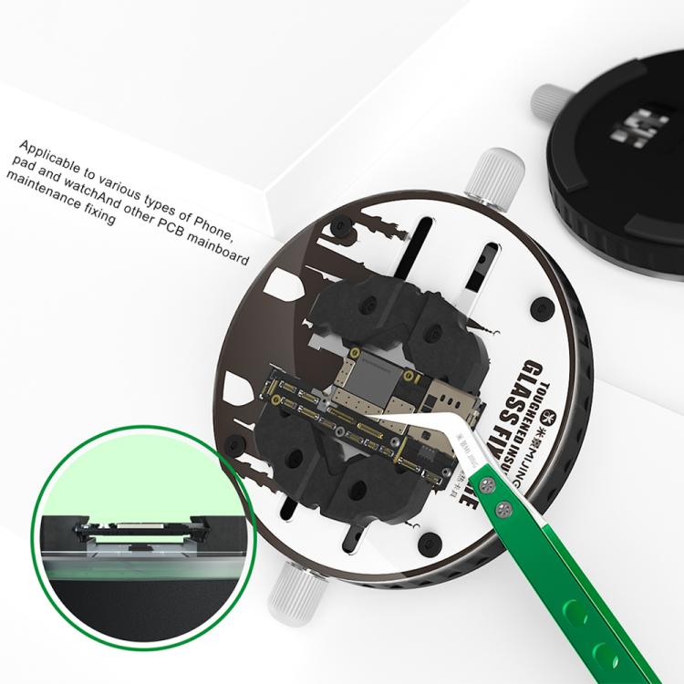 Mijing GK20 360 Rotating High Temperature Resistant Glass Motherboard PCB Fixture - Repair Fixture by MIJING | Online Shopping UK | buy2fix