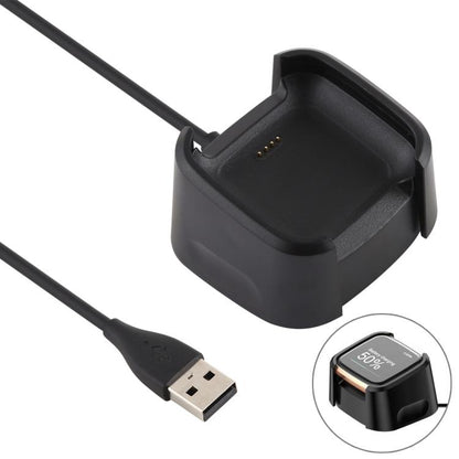 For Fitbit Versa 2 xDfind USB-A Port Watch Charging Dock Base Stand Holder, Length: 1m(Black) - Charger by xDfind | Online Shopping UK | buy2fix