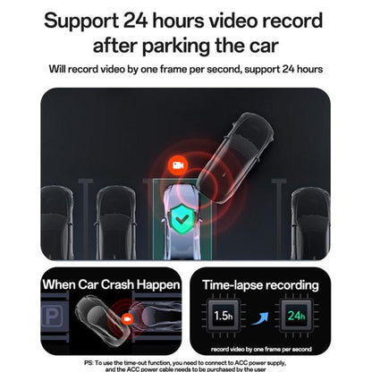 Yesido KM21 1K HD Camera Car Driving Recorder with 1.47 inch Screen(Black) - Car DVRs by Yesido | Online Shopping UK | buy2fix