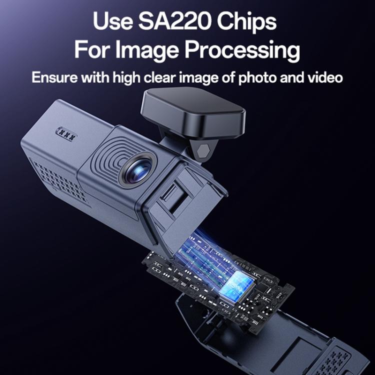 Yesido KM22 1K HD Dual Dash Camera Car Driving Recorder with 1.47 inch Screen(Black) - Car DVRs by Yesido | Online Shopping UK | buy2fix