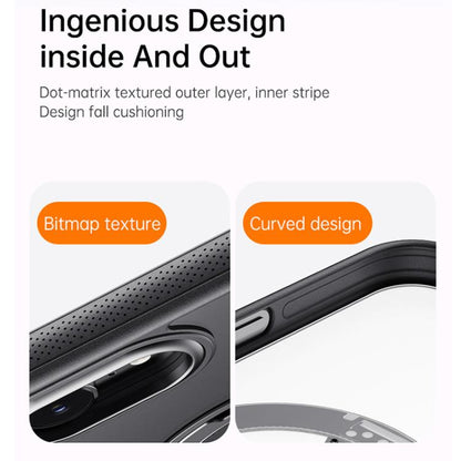 For iPhone 16e Gear 360 Rotation MagSafe Holder Phone Case(White) - iPhone 16e Cases by buy2fix | Online Shopping UK | buy2fix