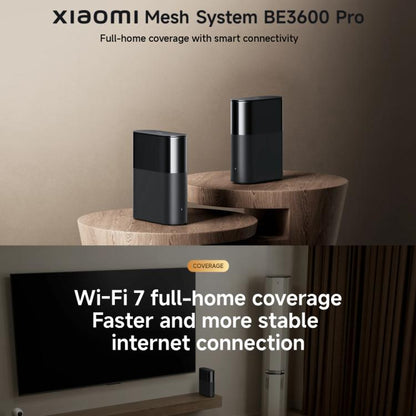Xiaomi Whole Home Router BE3600 Pro WiFi 7 Bluetooth Mesh Gateway 2.5G Port Dual Band, US Plug(Grey) - Wireless Routers by Xiaomi | Online Shopping UK | buy2fix
