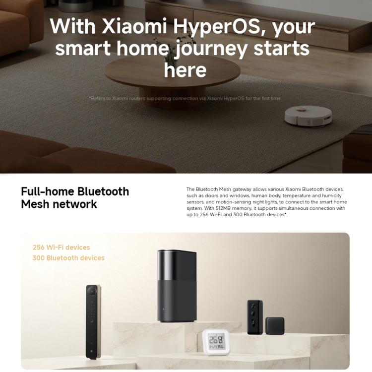 Xiaomi Whole Home Router BE3600 Pro WiFi 7 Bluetooth Mesh Gateway 2.5G Port Dual Band, US Plug(Grey) - Wireless Routers by Xiaomi | Online Shopping UK | buy2fix