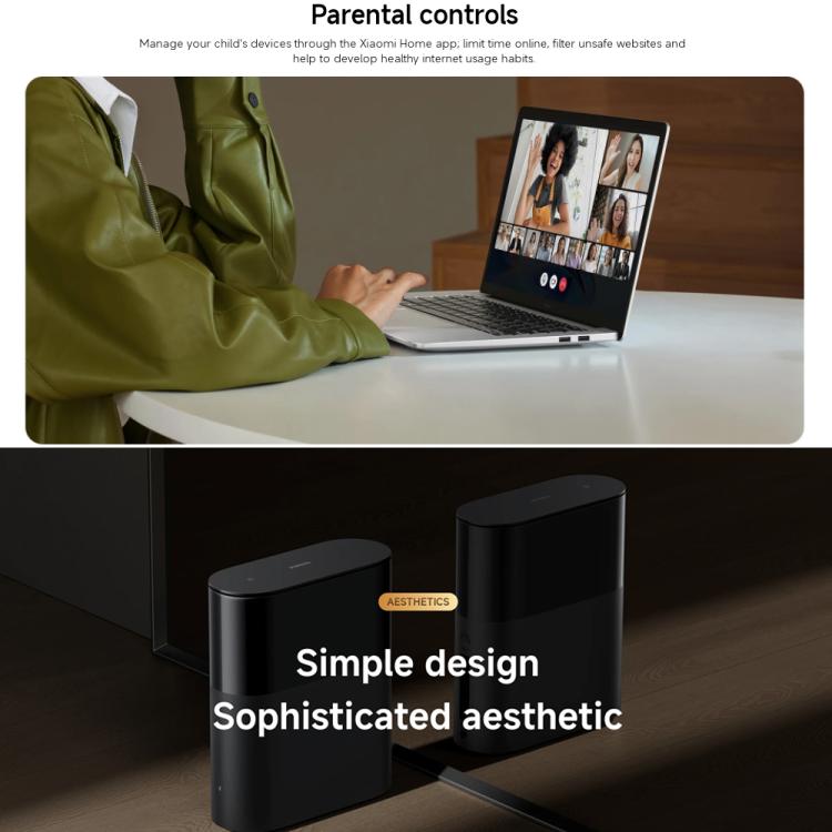 Xiaomi Whole Home Router BE3600 Pro WiFi 7 Bluetooth Mesh Gateway 2.5G Port Dual Band, US Plug(Grey) - Wireless Routers by Xiaomi | Online Shopping UK | buy2fix