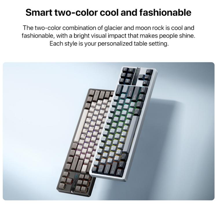 Xiaomi Mechanical Keyboard MK71 Pro Wired / 2.4G / Bluetooth Triple Mode Gaming Keyboard(Moon Rock) - Wireless Keyboard by Xiaomi | Online Shopping UK | buy2fix
