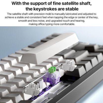 Xiaomi Mechanical Keyboard MK71 Pro Wired / 2.4G / Bluetooth Triple Mode Gaming Keyboard(Glacier) - Wireless Keyboard by Xiaomi | Online Shopping UK | buy2fix