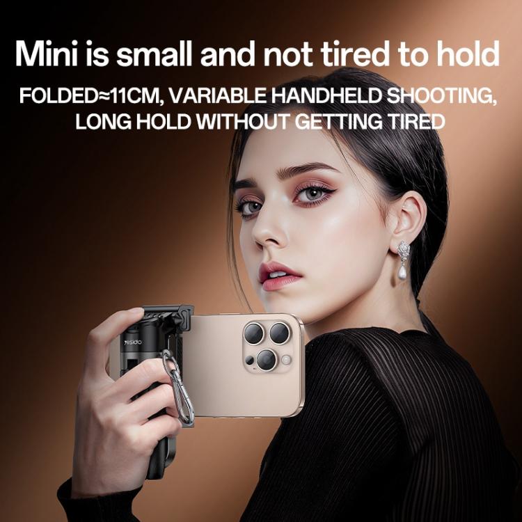 Yesido SF29 Foldable Tripod Bluetooth Selfie Stick(Black) - Selfie Sticks by Yesido | Online Shopping UK | buy2fix