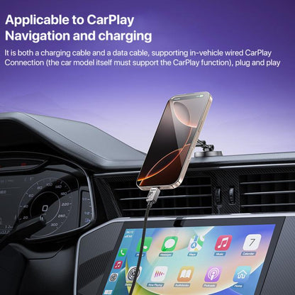 Yesido CA135C 18W 3A USB to USB-C / Type-C Zinc Alloy Data Cable, Length:1.2m(Black) - USB-C & Type-C Cable by Yesido | Online Shopping UK | buy2fix