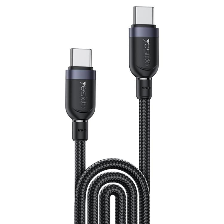 Yesido CA194 60W 3A USB-C / Type-C to Type-C Charging Data Cable, Length:3m(Black) - USB-C & Type-C Cable by Yesido | Online Shopping UK | buy2fix