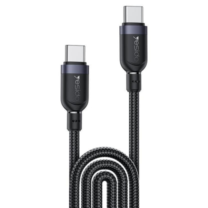 Yesido CA194 60W 3A USB-C / Type-C to Type-C Charging Data Cable, Length:3m(Black) - USB-C & Type-C Cable by Yesido | Online Shopping UK | buy2fix