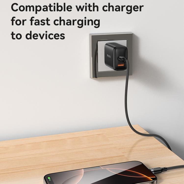 Yesido CA194 60W 3A USB-C / Type-C to Type-C Charging Data Cable, Length:3m(Black) - USB-C & Type-C Cable by Yesido | Online Shopping UK | buy2fix