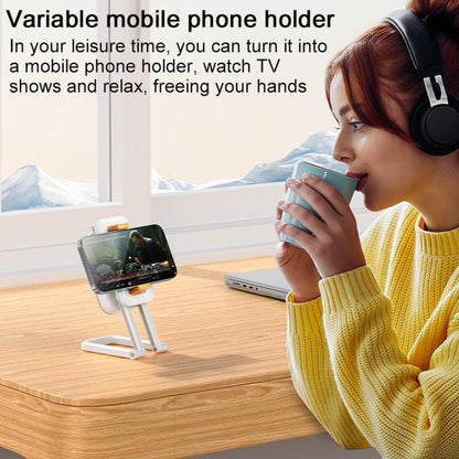 Yesido DH10 Fill Light Selfie Stick Phone Live Broadcast Holder(White) - Desktop Holder by Yesido | Online Shopping UK | buy2fix