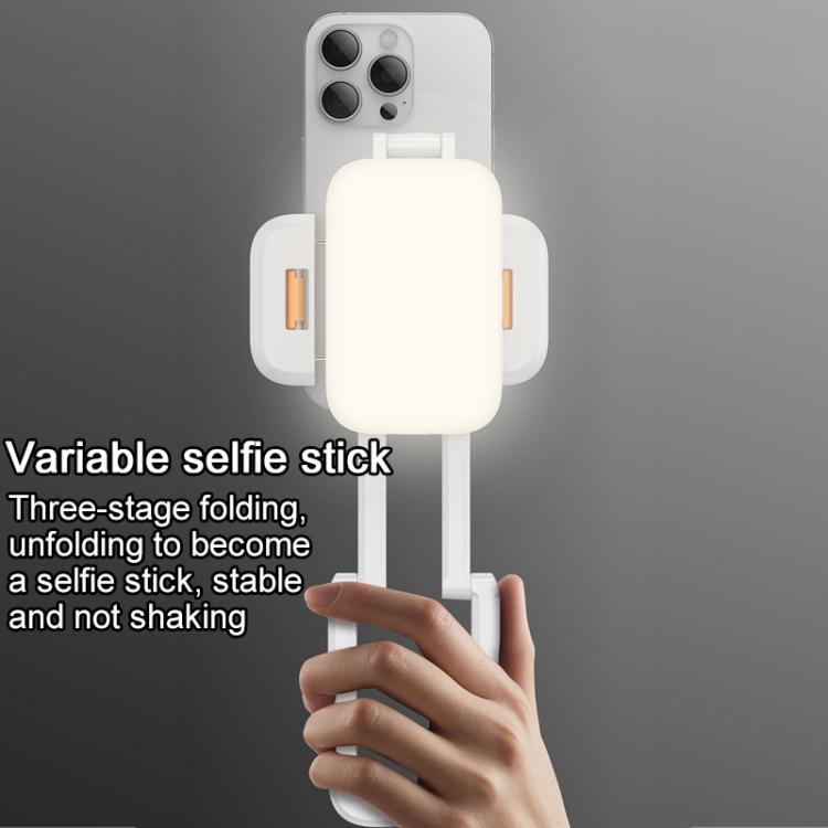 Yesido DH10 Fill Light Selfie Stick Phone Live Broadcast Holder(White) - Desktop Holder by Yesido | Online Shopping UK | buy2fix
