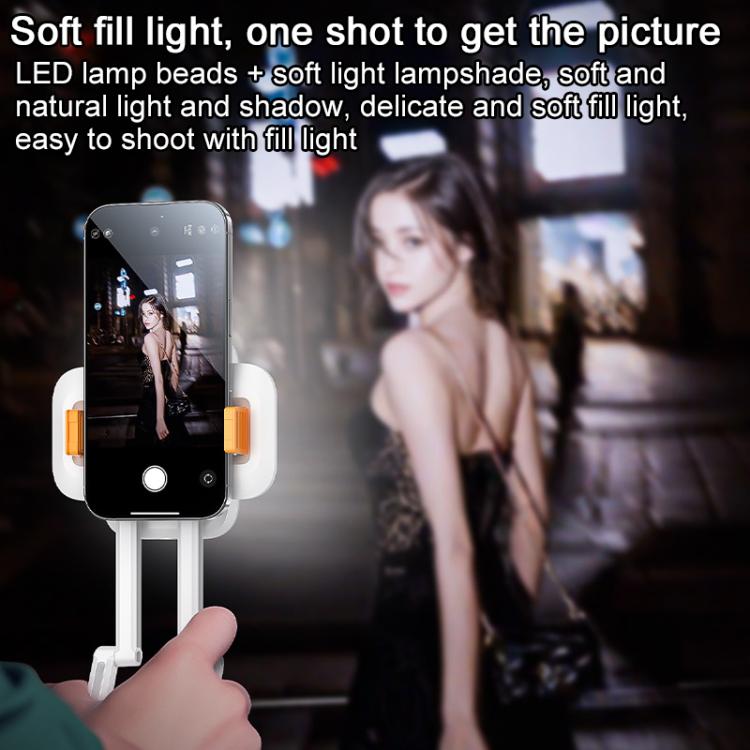 Yesido DH10 Fill Light Selfie Stick Phone Live Broadcast Holder(White) - Desktop Holder by Yesido | Online Shopping UK | buy2fix