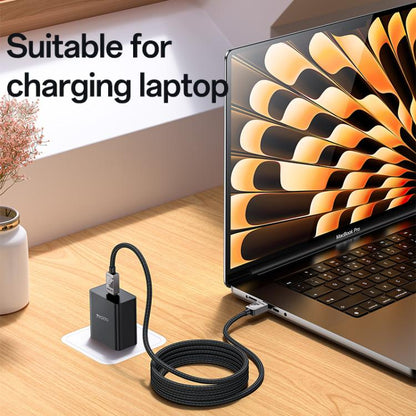 Yesido CA196 60W 3A USB-C / Type-C to Type-C Zinc Alloy Data Cable, Length:1.2m(Black) - USB-C & Type-C Cable by Yesido | Online Shopping UK | buy2fix