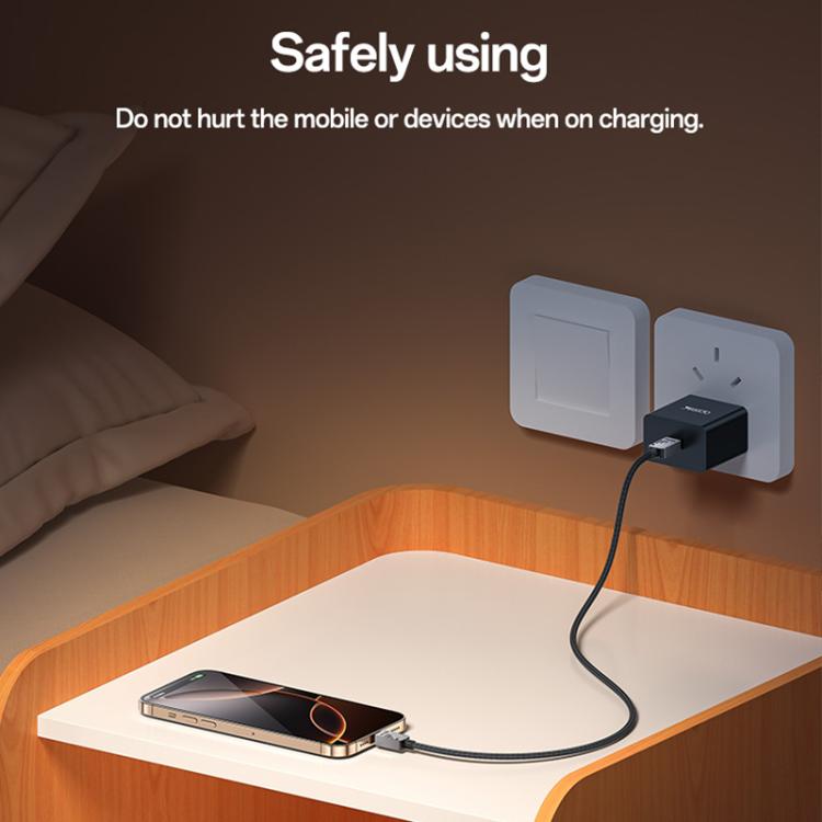 Yesido CA196 60W 3A USB-C / Type-C to Type-C Zinc Alloy Data Cable, Length:1.2m(Black) - USB-C & Type-C Cable by Yesido | Online Shopping UK | buy2fix