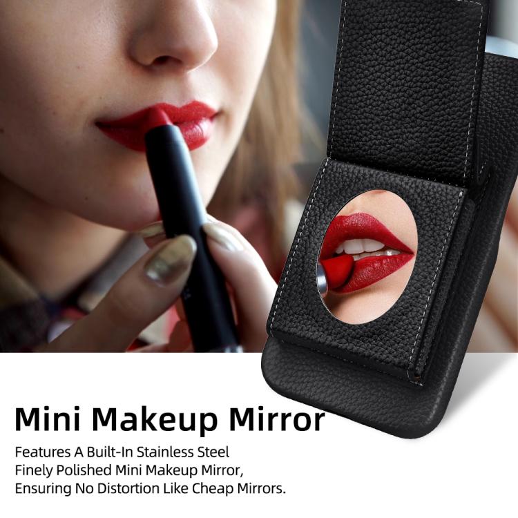 For iPhone 14 Pro Max Litchi Texture Vertical Card Bag Holder Phone Case with Long Lanyard(Black) - iPhone 14 Pro Max Cases by buy2fix | Online Shopping UK | buy2fix