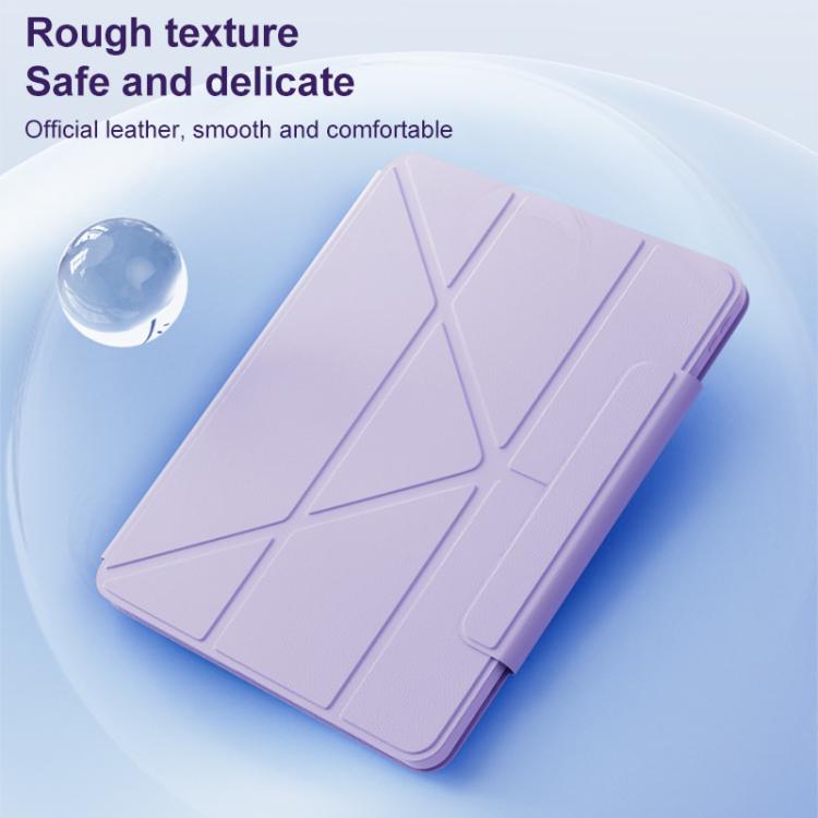 For iPad Air 13 2025 / 2024 / Pro 12.9 Relieve Stress Rotatable Y-Fold Leather Tablet Case(Blue) - iPad Air 13 2025 / 2024 Cases by buy2fix | Online Shopping UK | buy2fix