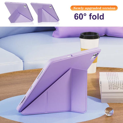 For iPad 10.2 2021 / 2020 / 2019 Relieve Stress Rotatable Y-Fold Leather Tablet Case(Purple) - iPad 10.2 Cases by buy2fix | Online Shopping UK | buy2fix